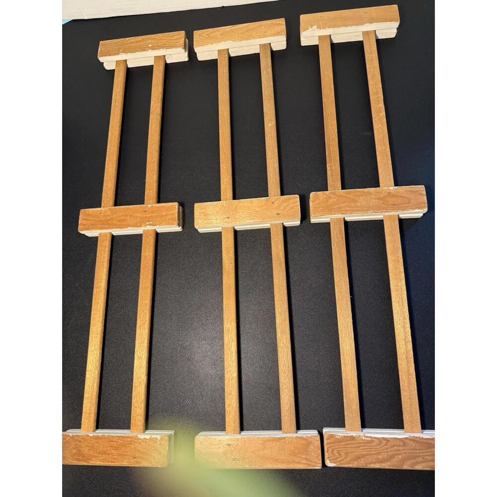 Breyer 1990s Wooden Arena Fence Panels for Model Horses, Set of 3, 20x1x6”